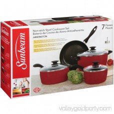 Sunbeam Armington 7-Piece Cookware Set, Red 551616174